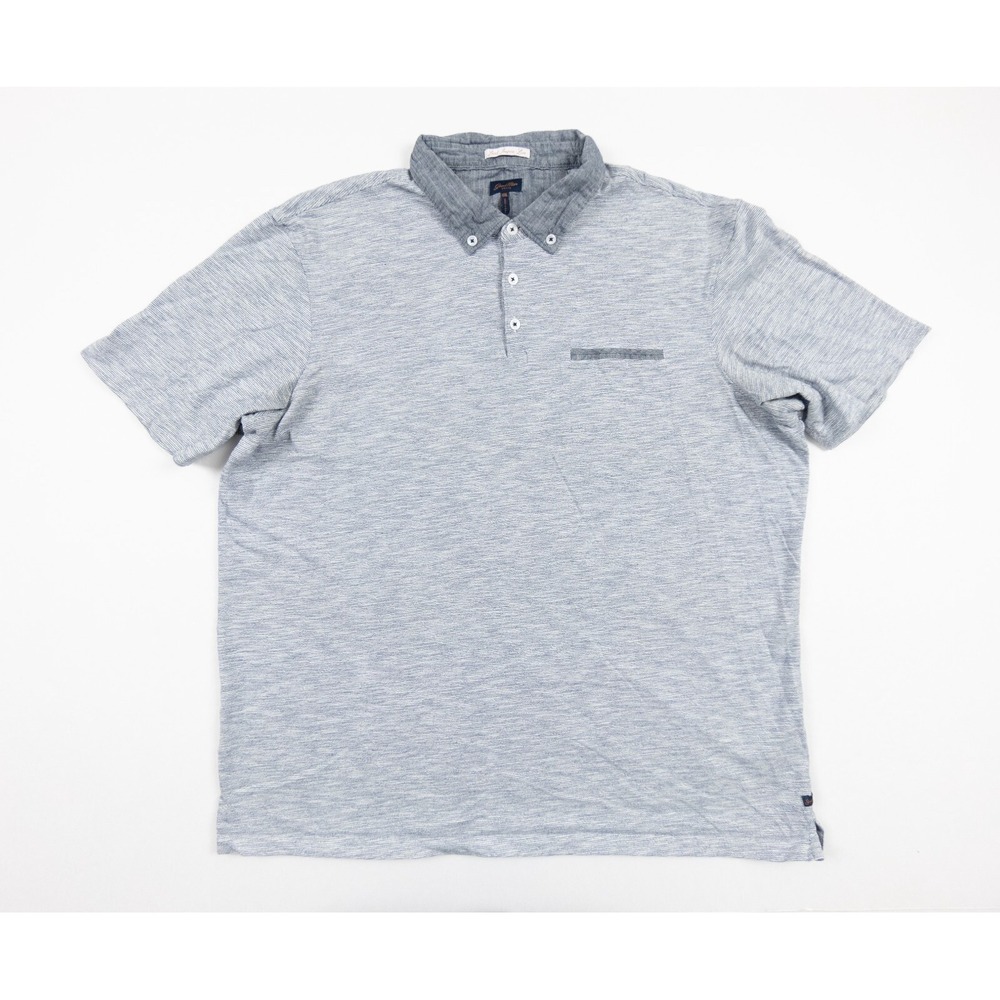 Good Man Brand Polo Shirt Mens 2XL XXL Blue Short Sleeve Collared‎ Adult Preppy